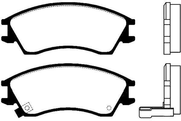 KAVO PARTS Комплект тормозных колодок, дисковый тормоз BP-8007